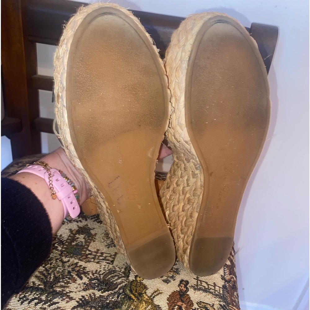 Sam Edelman Darlene Wedge Sandals 8.5 Metallic Gold Espadrille Braided Platform - Picture 16 of 16